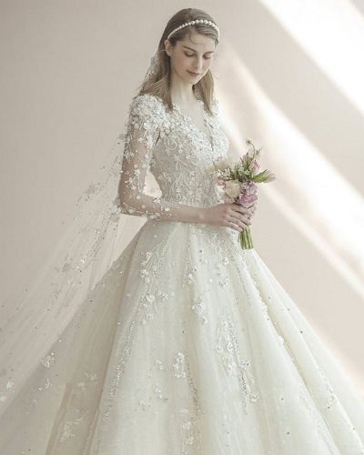 Hình váy cưới công chúa