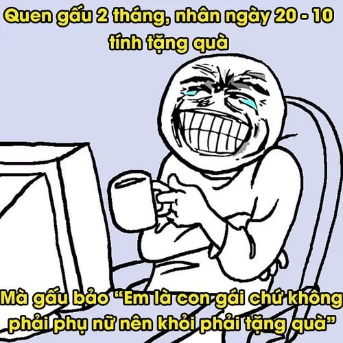 Hình ảnh chế ngày 20/10 hài hước, bá đạo nhất Hình ảnh chế ngày 20/10 hài hước, bá đạo nhất