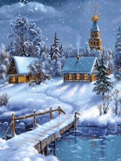 Ảnh động tuyết rơi 2