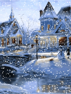 Ảnh động tuyết rơi 4