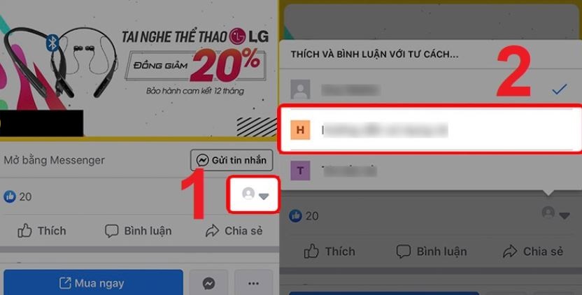 Làm sao để người khác không thấy mình like 1 fanpage và comment trên fanpage đó trên điện thoại?