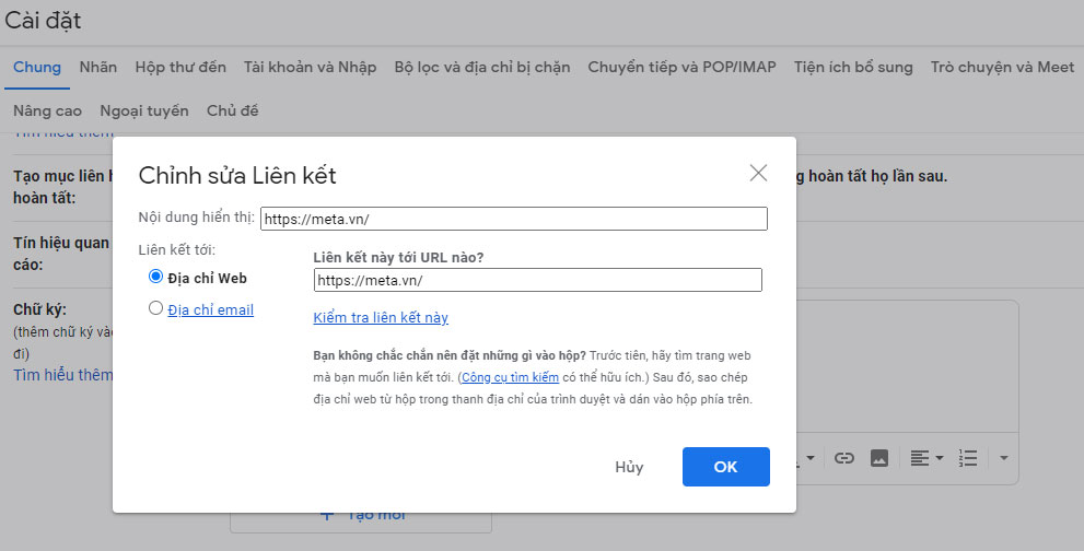 Cách tạo chữ ký Gmail Cách tạo chữ ký Gmail