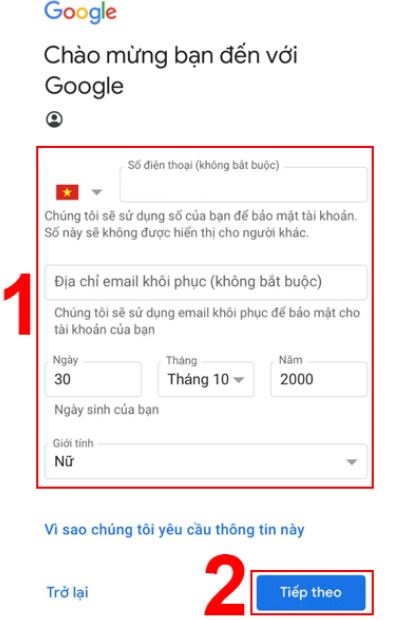 Cách tạo tài khoản Gmail trên điện thoại iPhone