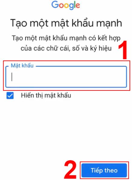 Cách tạo tài khoản Gmail trên điện thoại Android