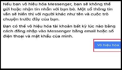 Cách vô hiệu hóa Messenger