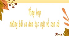 Những câu ca dao tục ngữ về con cò, bài ca dao có hình ảnh con cò