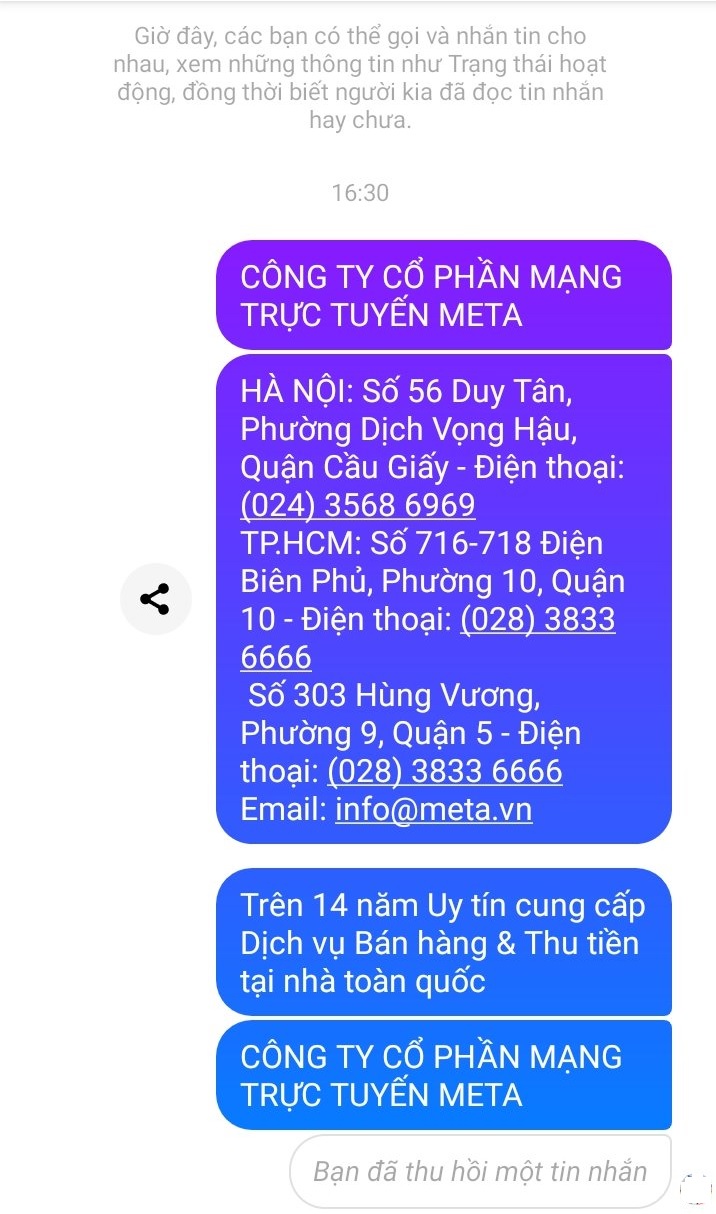 Cách thu hồi toàn bộ tin nhắn trên Messenger Facebook cả 2 bên trên điện thoại