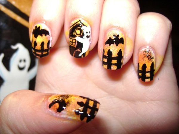 Mẫu nail Halloween đẹp "ma mị"