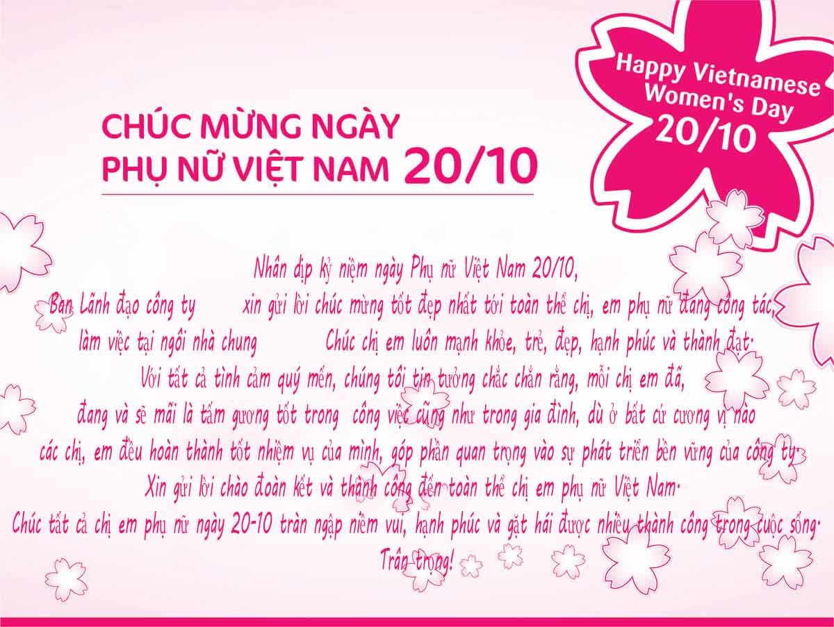 Hình ảnh thư chúc mừng 20-10 1 Hình ảnh thư chúc mừng 20-10 1