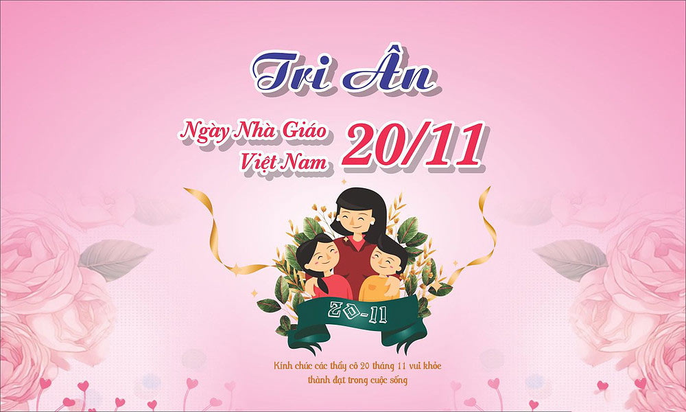 Mẫu background ngày 20/11 13
