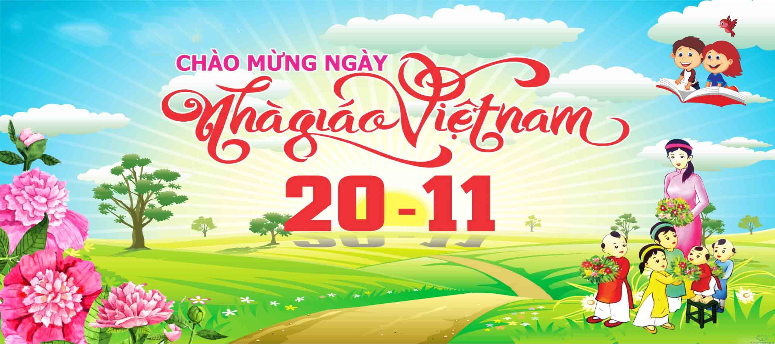 Mẫu background ngày 20/11 14