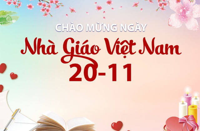 Mẫu background ngày 20/11 2