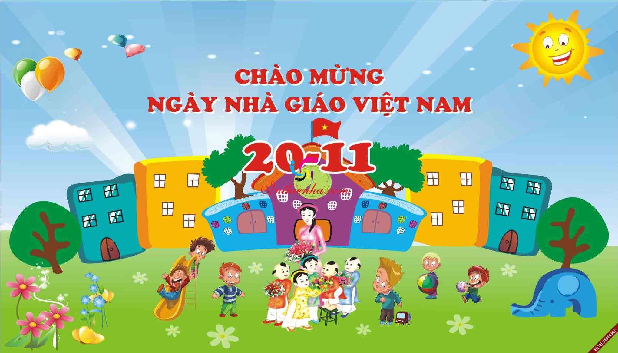 Mẫu background ngày 20/11 9