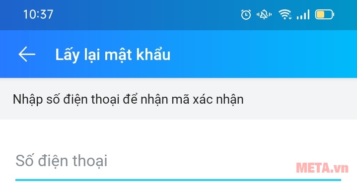 Cách lấy lại mật khẩu Zalo Cách lấy lại mật khẩu Zalo