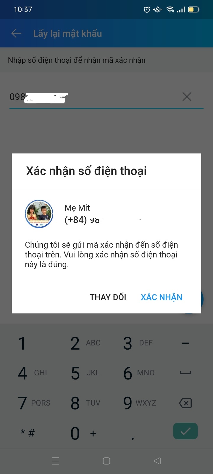 Cách lấy lại mật khẩu Zalo Cách lấy lại mật khẩu Zalo