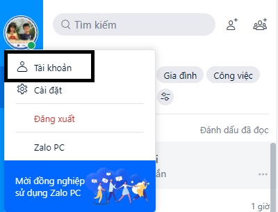  cách đổi tên Zalo của mình trên máy tính