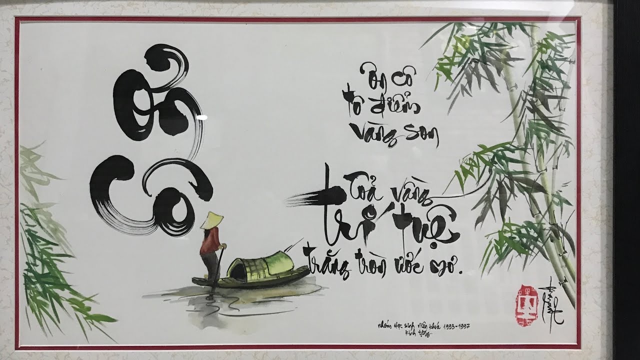 Hình ảnh câu đối thư pháp hay về thầy cô