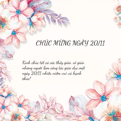 Hình ảnh chúc mừng 20/11 Hình ảnh chúc mừng 20/11