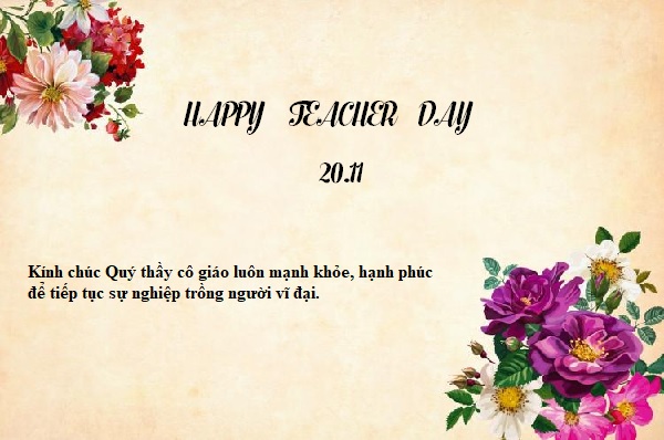 Hình ảnh chúc mừng 20/11 Hình ảnh chúc mừng 20/11