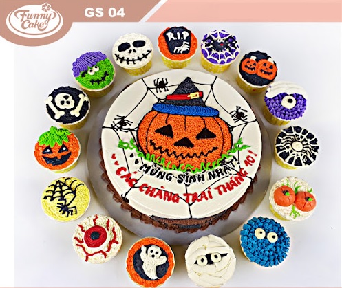 Những mẫu bánh kem Halloween đẹp dễ thương