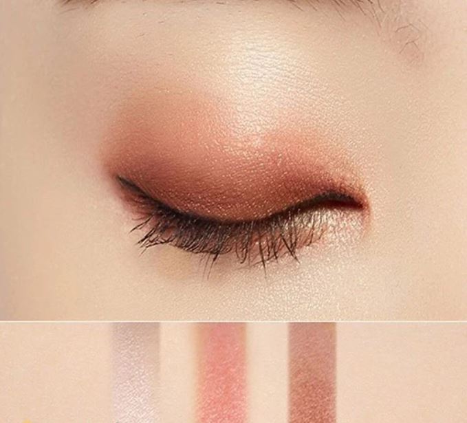 Cách đánh phấn mắt 3 màu