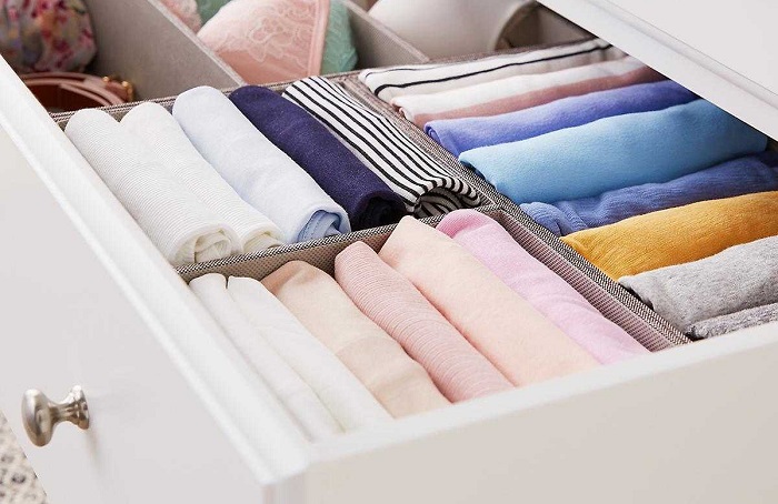 Cách gấp quần áo nhanh, xếp quần áo gọn gàng nhất vào tủ