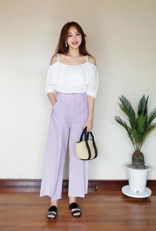 Cách phối đồ với quần ống rộng cho nữ đẹp cá tính Cách phối đồ với quần ống rộng cho nữ đẹp cá tính