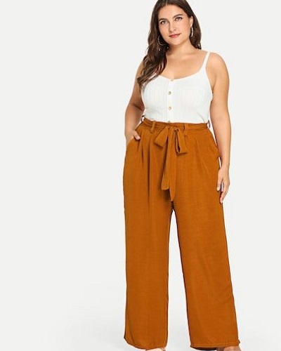 Cách phối đồ với quần ống rộng cho người béo cực đỉnh Cách phối đồ với quần ống rộng cho người béo cực đỉnh