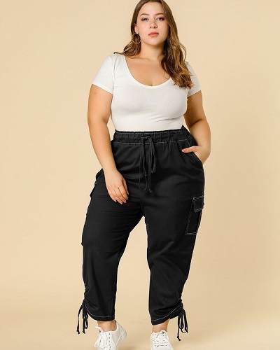 Cách phối đồ với quần ống rộng đen Cách phối đồ với quần ống rộng đen