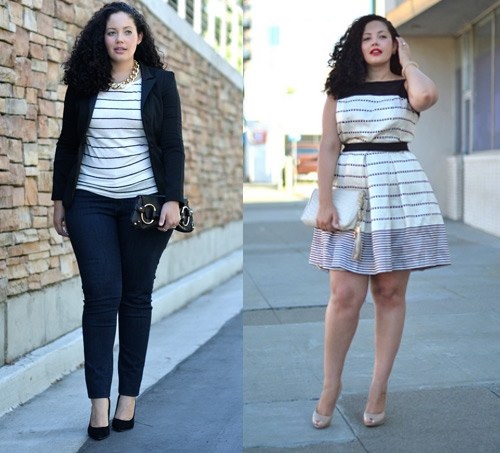 Cách phối đồ cho người mập nữ Cách phối đồ cho người mập nữ