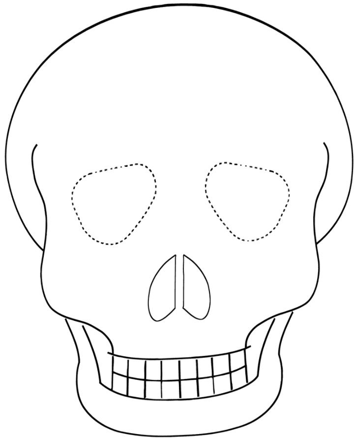 Hình vẽ tô màu mặt nạ Halloween cho bé đẹp nhất