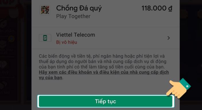 Cách nạp Play Together bằng thẻ điện thoại