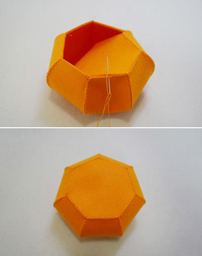 Khâu ráp phần thân giỏ Khâu ráp phần thân giỏ