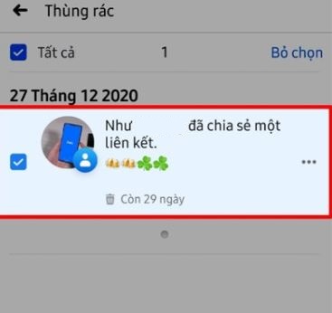 Cách lấy lại bài viết đã xóa trên Facebook
