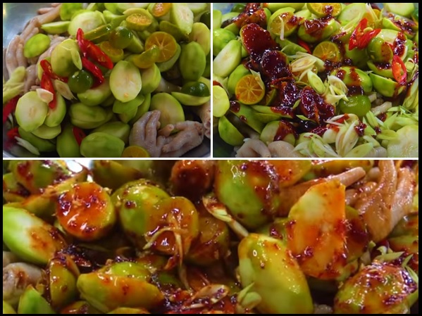 Cách làm chân gà sốt Thái