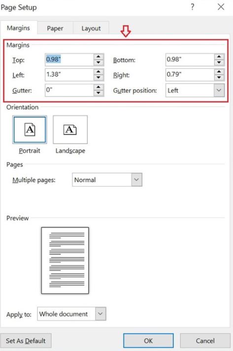 Cách căn chỉnh lề chuẩn trong Word 2007, 2010, 2013, 2016, 2019