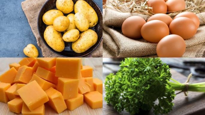 Nguyên liệu làm bánh khoai tây nghiền chiên giòn