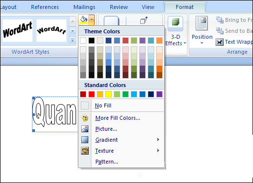 Để thêm màu thì bạn nhấn biểu tượng thùng sơn Để thêm màu thì bạn nhấn biểu tượng thùng sơn