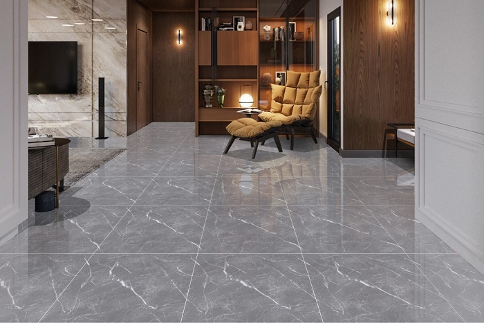 Mẫu gạch lát nền đẹp 2021 cho phòng khách