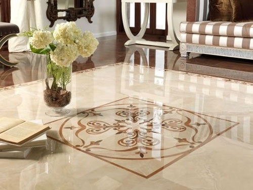 Mẫu gạch lát nền đẹp 2021 cho phòng khách