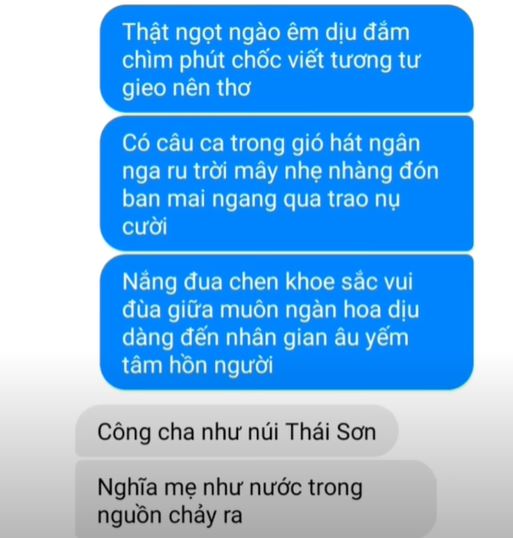 Tin nhắn troll người yêu, troll người yêu bằng lời bài hát