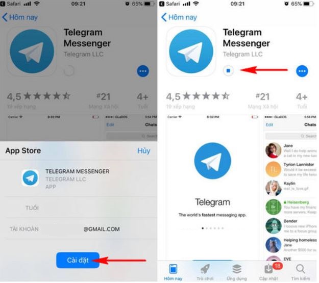 Cách tải Telegram cho điện thoại