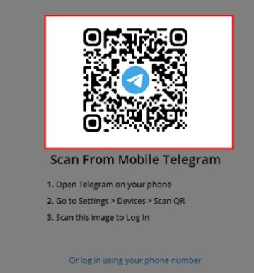 Cách đăng nhập Telegram bằng mã QR