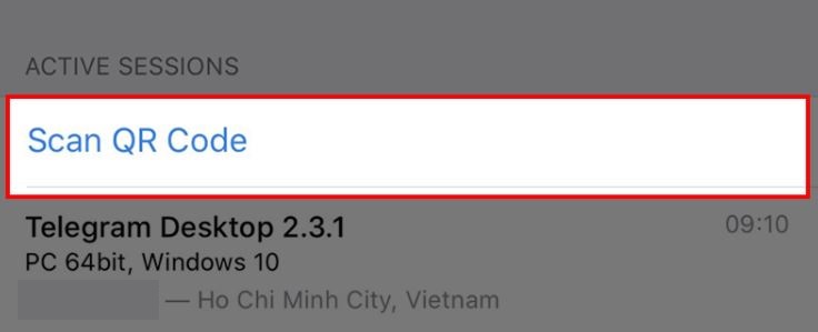 Cách đăng nhập Telegram bằng mã QR