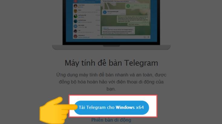 Cách tải Telegram cho máy tính PC