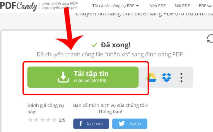 Cách chuyển đổi từ file Excel sang PDF giữ nguyên định dạng, không bị lỗi font