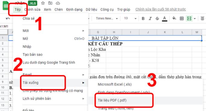 Cách chuyển đổi từ file Excel sang PDF giữ nguyên định dạng, không bị lỗi font