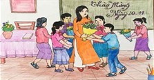 Cách vẽ tranh 20/11 đơn giản đẹp nhất mừng ngày Nhà Giáo Việt Nam