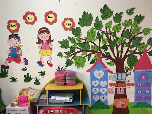 Cách bố trí, trang trí góc lớp học mầm non