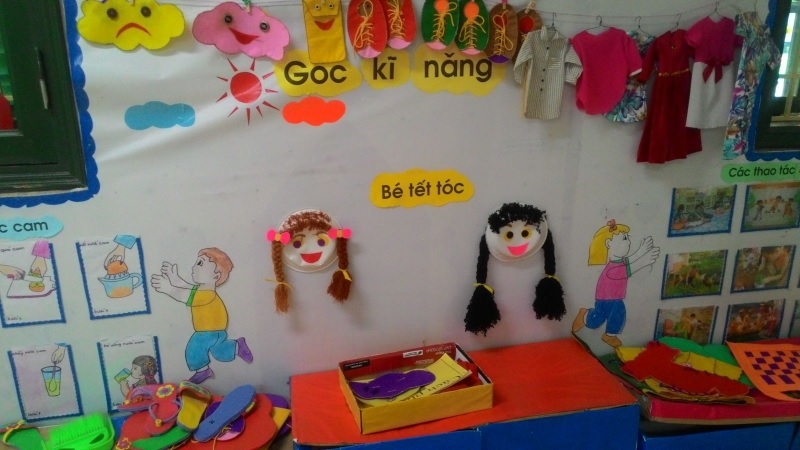 Cách bố trí, trang trí góc lớp học mầm non